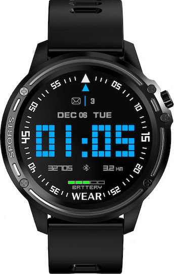 Lemfo L8 Smartwatch with Heart Rate Monitor (Black)
