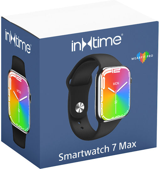 INTIME 7 Max Smartwatch with Heart Rate Monitor (Black) view 5