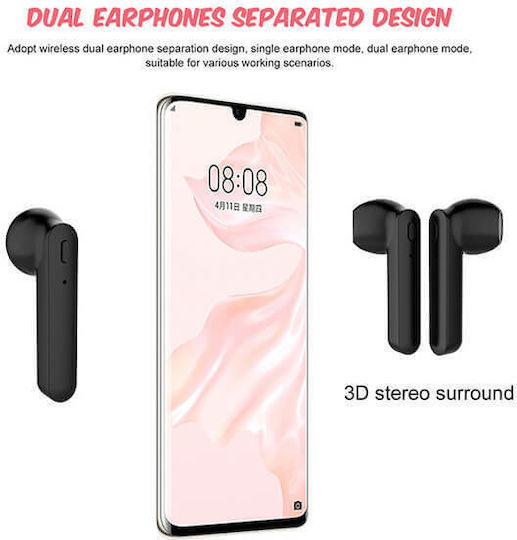 ZTX T7 Earbud Bluetooth Handsfree Earphones with Charging Case White view 2