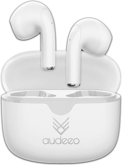 Audeeo Orbiter In-ear Bluetooth Handsfree Earphone with Sweat Resistance and Charging Case White