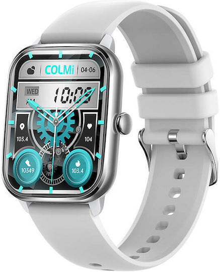 Colmi C61 Aluminium Smartwatch with Heart Rate Monitor (Silver) view 1