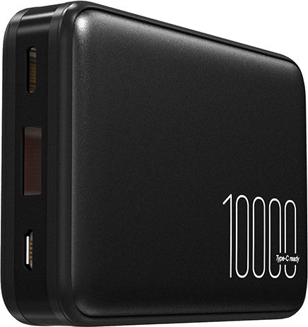 Silicon Power QP70 Power Bank 10000mAh 18W with USB-A Port and USB-C Port Power Delivery Black view 2