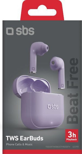 SBS Free In-ear Bluetooth Handsfree Earphones with Charging Case Purple view 2