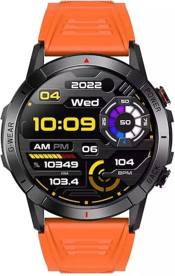 Nubi NX10 Smartwatch with Heart Rate Monitor (Orange) view 4