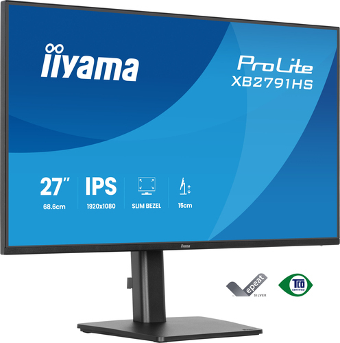 Iiyama XB2791HS-B1 IPS Monitor 27" FHD 1920x1080 with 1ms Response Time GTG