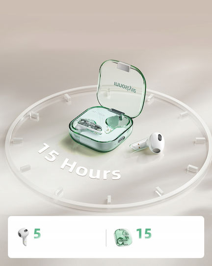 Innostyle AT-10GN In-ear Bluetooth Handsfree Earphones with Charging Case Green vue 7