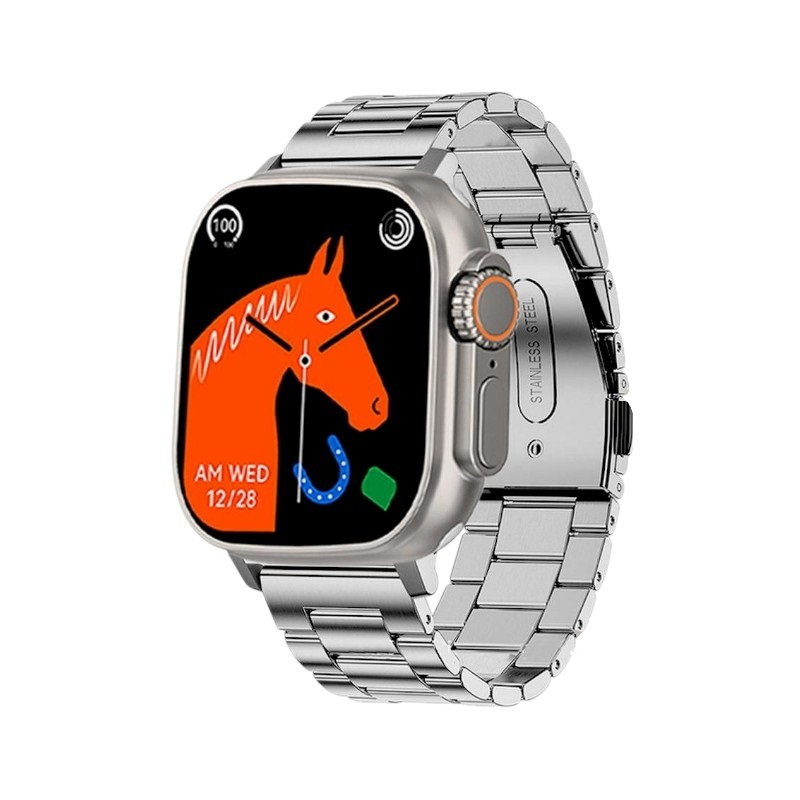 WISME-X30 49mm Smartwatch with Heart Rate Monitor (Orange) view 3