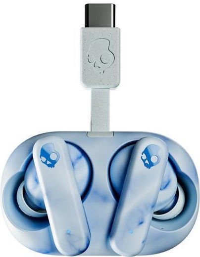 Skullcandy EcoBuds Bluetooth Handsfree Earphones with Charging Case Blue view 5