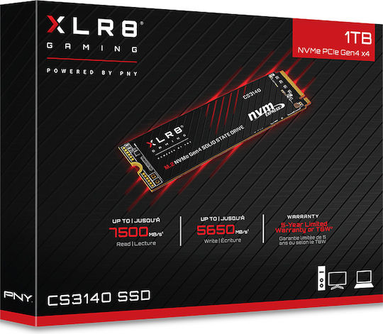 PNY XLR8 CS3140 SSD 4TB M.2 with PCI Express 4.0 Interface PS5 Compatible view 2