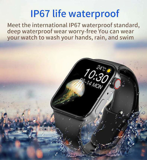 T100 Plus Smartwatch with Heart Rate Monitor (Red) vue 5