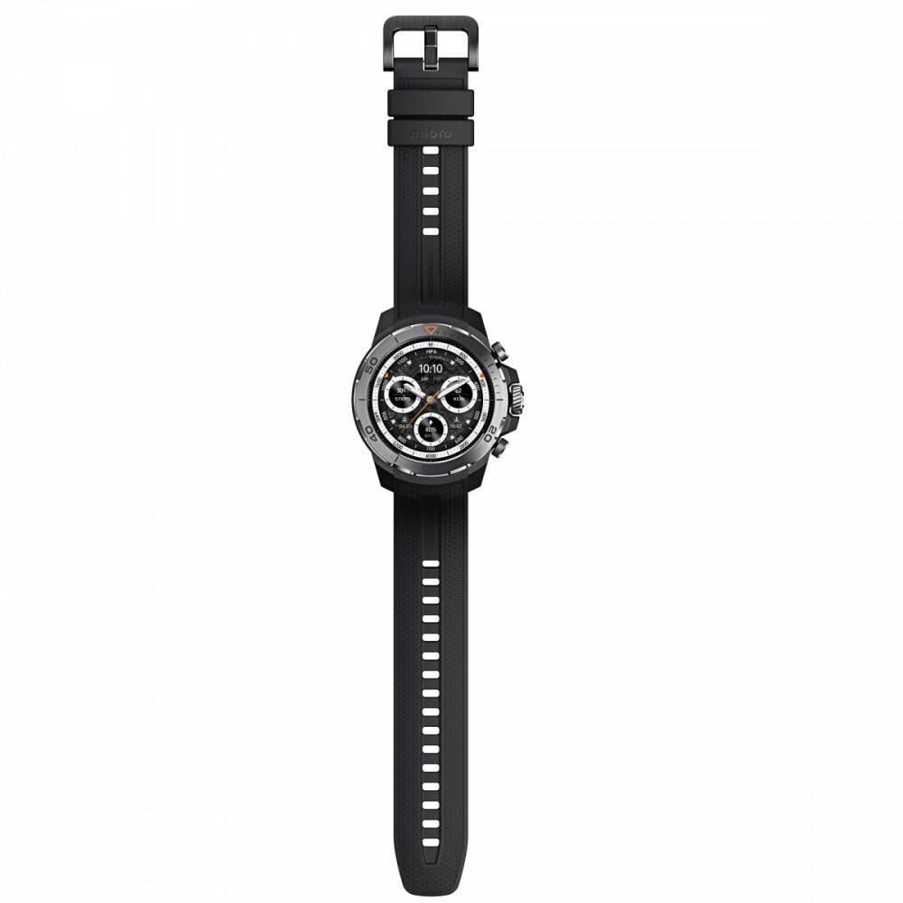 Mibro GS Explorer Stainless Steel 47mm Waterproof Smartwatch with Heart Rate Monitor (Black) vista 4