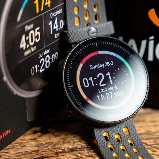Polar Vantage M2 Aluminium 46mm Waterproof Smartwatch with Heart Rate Monitor (Black) view 4