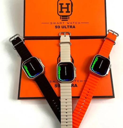 S9 Ultra Smartwatch with Heart Rate Monitor (Black) view 3