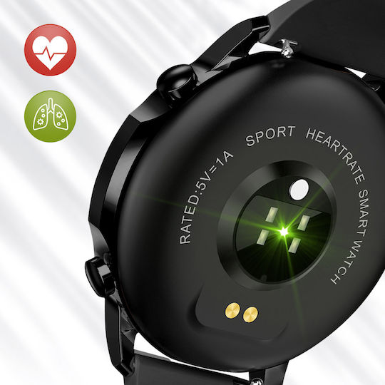 Avizar V23 Aluminium 40mm Smartwatch with Heart Rate Monitor (Black) vue 4