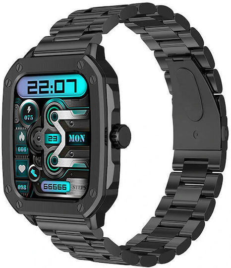 BlitzWolf BW-GTC3 Waterproof Smartwatch with Heart Rate Monitor (Black) view 3