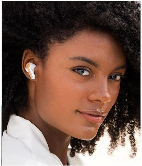 The House Of Marley Rebel Earbud Bluetooth Handsfree Earphones with Charging Case Cream Ansicht 8