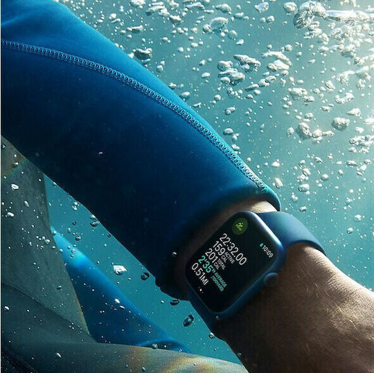 Apple Watch Series 7 Nike Aluminium 45mm Waterproof with Heart Rate Monitor (Starlight) view 4