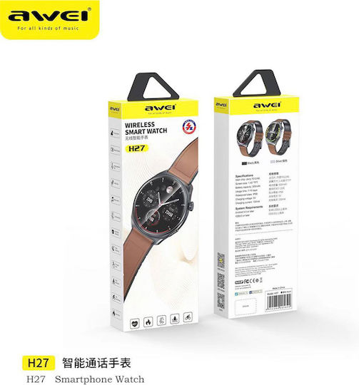 Awei H27 Smartwatch with Heart Rate Monitor (Brown) view 4