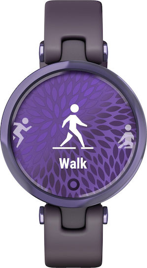 Garmin Lily Sport Aluminium Waterproof Smartwatch with Heart Rate Monitor (Midnight Orchid Bezel with Deep Orchid Case and Silicone Band) view 1