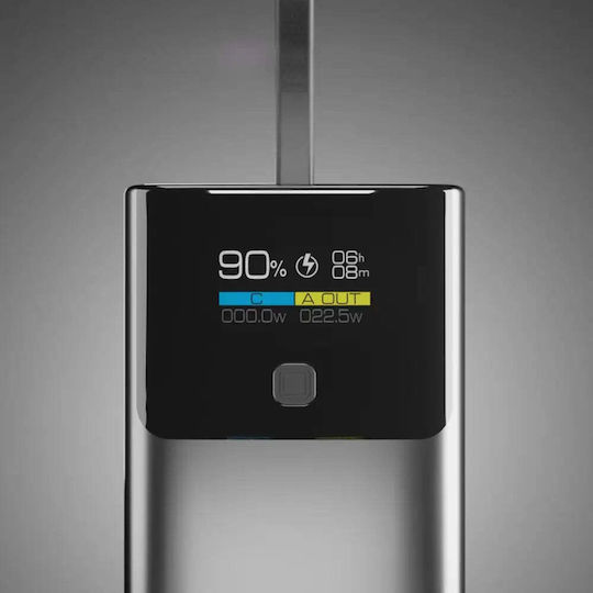 SBS Power Bank 10000mAh 20W with USB-A Port and USB-C Port Power Delivery Gray view 6