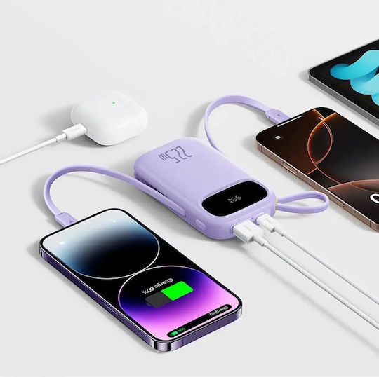 Baseus EnerFill FC31 QPow3 Ultra Power Bank 20000mAh 22.5W with USB-A Port Purple view 6