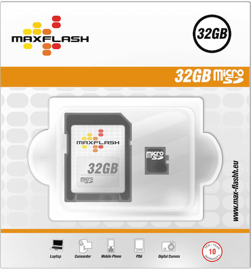 Maxflash microSDHC 32GB 11MB/s with Adapter view 1