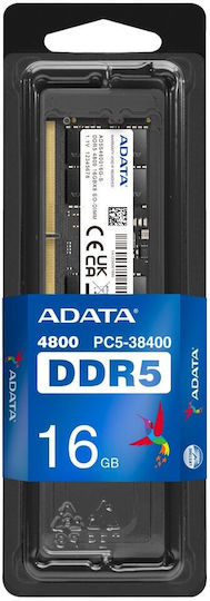 Adata DDR5 with Module 1x16GB and Speed 4800 for Laptop AD5S480016G-S view 2