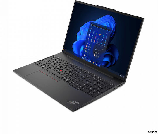 Lenovo ThinkPad E16 Gen 2 (AMD) 16" IPS FHD+ (Ryzen 5-7535HS/16GB/512GB SSD/W11 Pro) (DE Keyboard) view 3