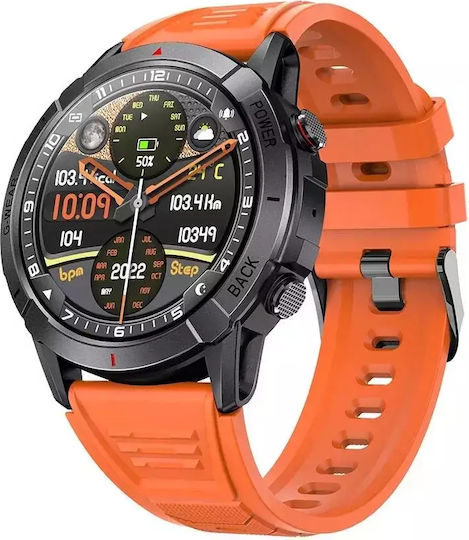 Nubi NX10 Smartwatch with Heart Rate Monitor (Orange) view 5