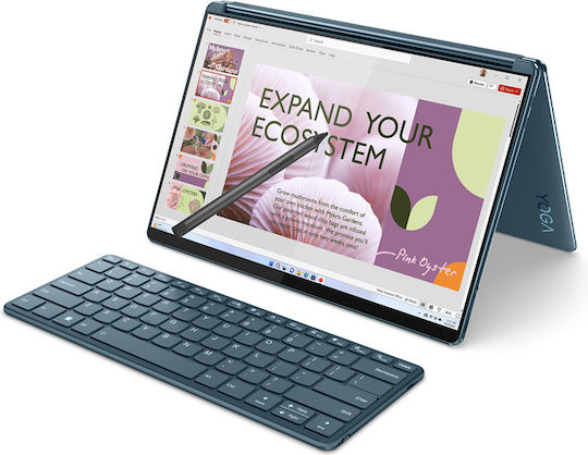 Lenovo Yoga Book 9 13IRU8 13.3" OLED Touchscreen (i7-1355U/16GB/1TB SSD/W11 Home) Tidal Teal (US Keyboard) view 4