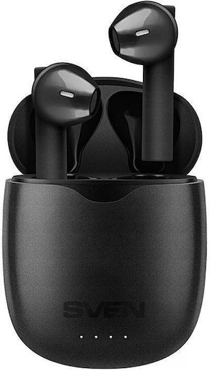 Sven E-717BT Earbud Bluetooth Handsfree Earphones with Charging Case Black view 1