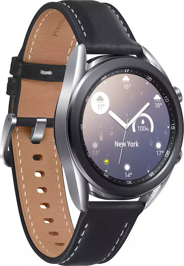 Samsung Galaxy Watch3 Stainless Steel 41mm Waterproof with Heart Rate Monitor (Mystic Silver) view 4