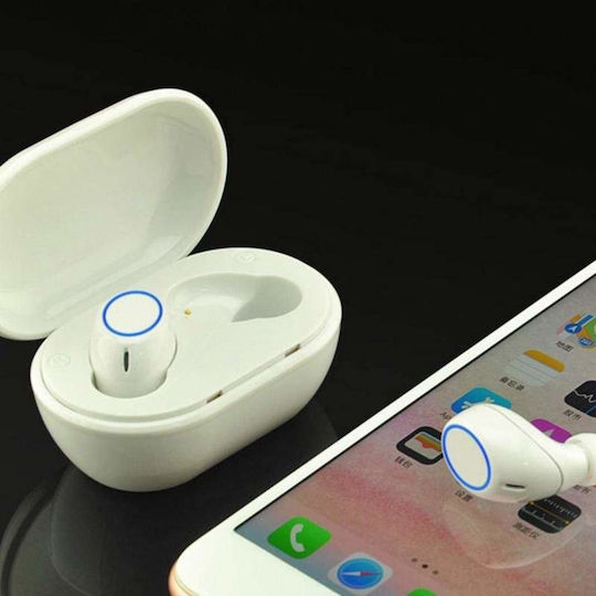 In-ear Bluetooth Handsfree Earphones with Sweat Resistance and Charging Case White view 4
