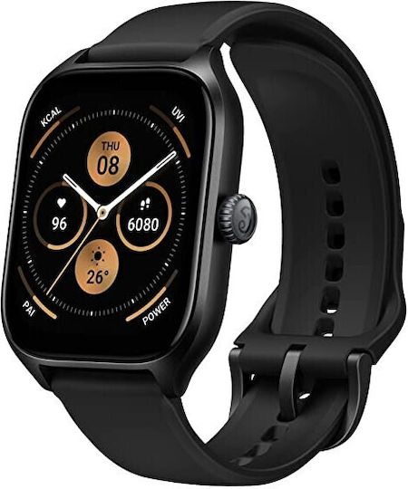 Amazfit GTS 4 Aluminium 43mm Waterproof Smartwatch with Heart Rate Monitor (Infinite Black) view 3
