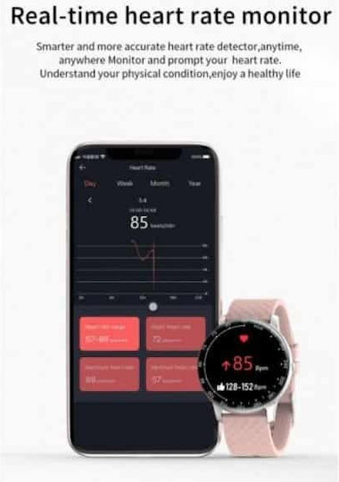 SW-27 Smartwatch with Heart Rate Monitor (Black) view 7