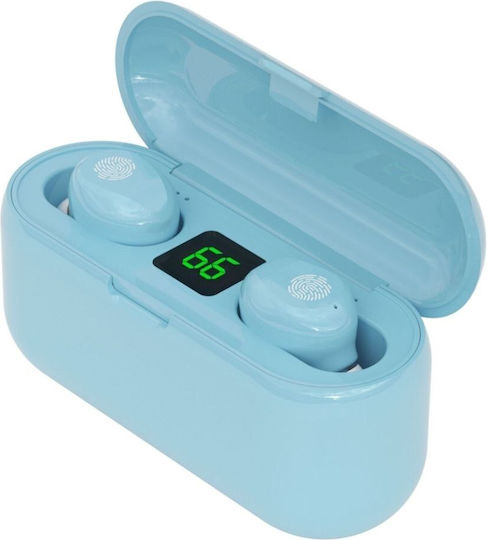 F9 In-ear Bluetooth Handsfree Earphones Blue view 6