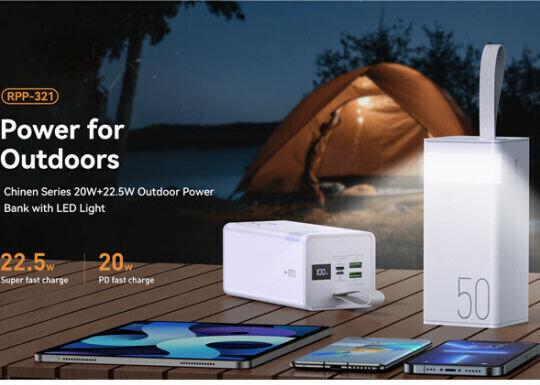 Remax RPP-321 Chinen Series Power Bank 50000mAh 22.5W with 2 USB-A Ports and USB-C Port White Ansicht 2