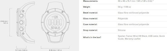 Suunto Spartan Trainer Wrist HR 46mm Waterproof Smartwatch with Heart Rate Monitor (White) view 7