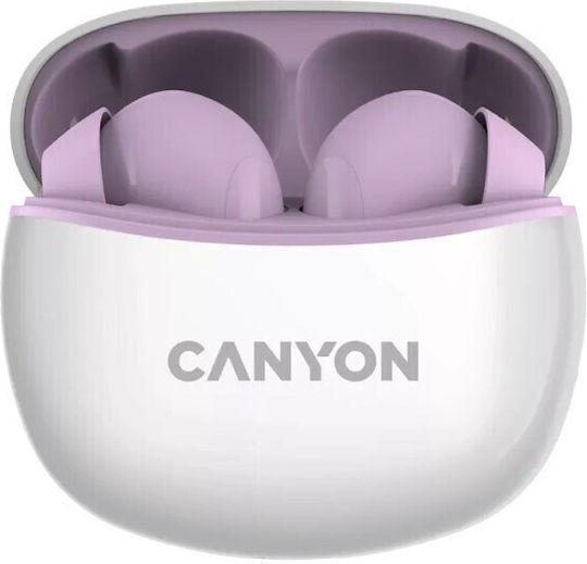 Canyon TWS-5 In-ear Bluetooth Handsfree Earphones with Charging Case Purple view 2
