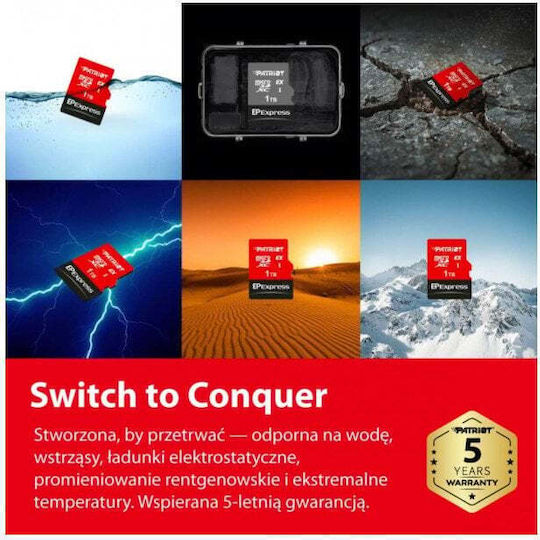 Patriot microSDXC 512GB Class 10 U3 view 1