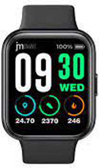 Jmsmart Hello Smartwatch with Heart Rate Monitor (Black) vue 2