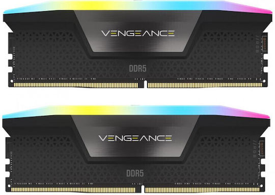 Corsair Vengeance RGB DDR5 96GB RAM with 2x48GB Modules and Speed 7000 for Desktop CMH64GX5M2B7000C40 view 2