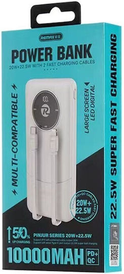 Remax Energy Eye Fast RPP-37 Power Bank 10000mAh with USB-A Port and USB-C Port White vue 4