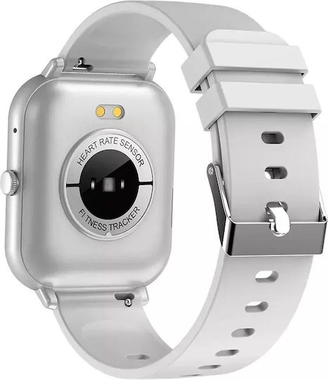 Nubi Zl54 Smart Watch Bluetooth Call Pulse Heart Rate Monitoring Sleep Oxygen Level Notifications Silver view 4
