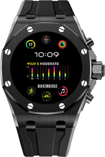 Bikkembergs BK-GT307 Stainless Steel 45mm Smartwatch (Black)