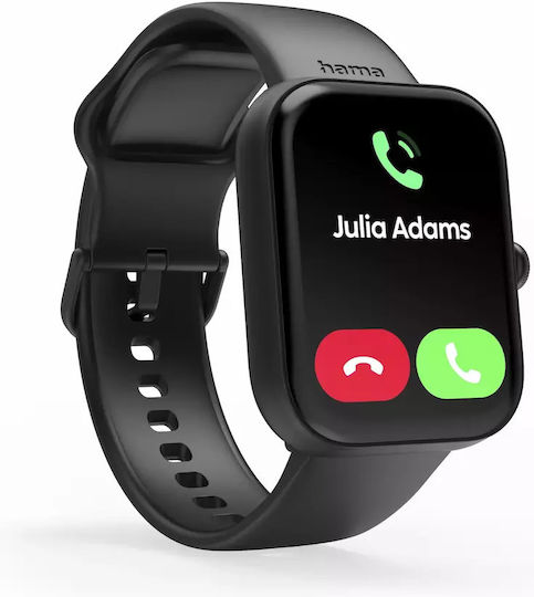HAMA 5000 47mm Smartwatch with Heart Rate Monitor (Black) view 8