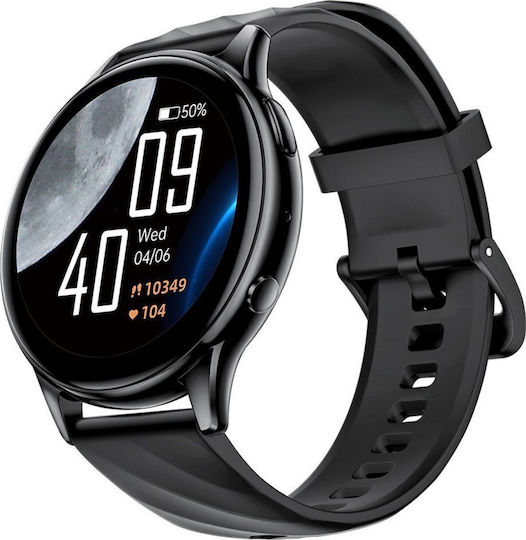 Kumi GW5 Smartwatch with Heart Rate Monitor (Black) view 2