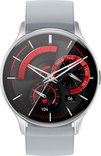 Hoco Y15 Aluminium Smartwatch with Heart Rate Monitor (Silver) view 1