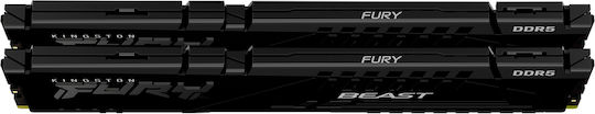 Kingston Fury Beast DDR5 16GB RAM with 2x8GB Modules and Speed 5600 for Desktop KF556C36BBEK2-16 view 4