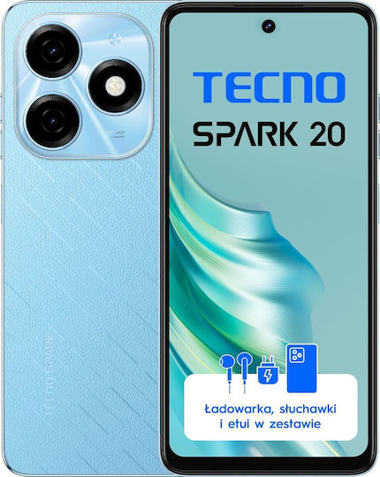 Tecno Back Cover Blue (Tecno Spark 20) view 1